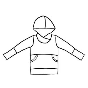 Colourblocked grow hoodie