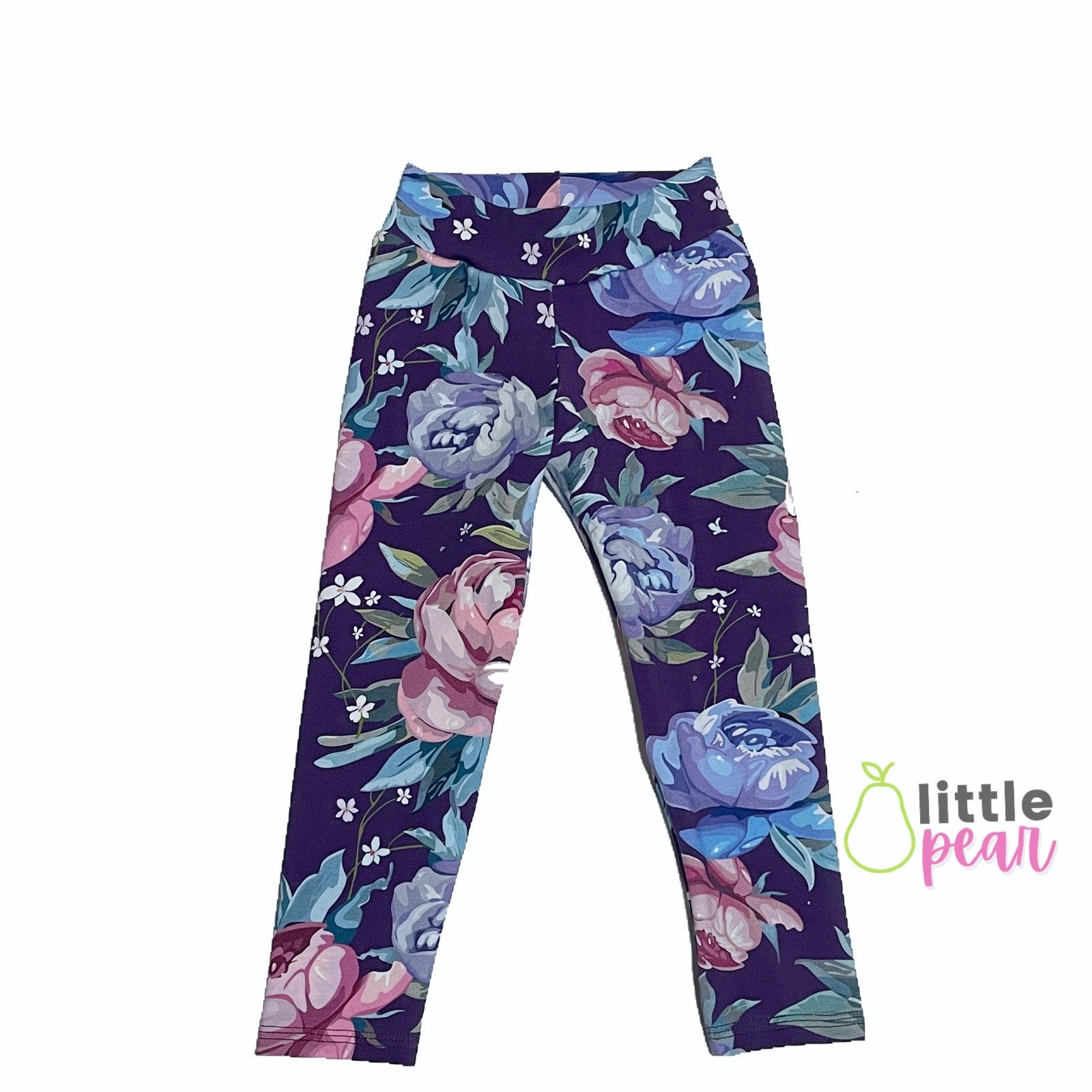 Purple Peonies Leggings