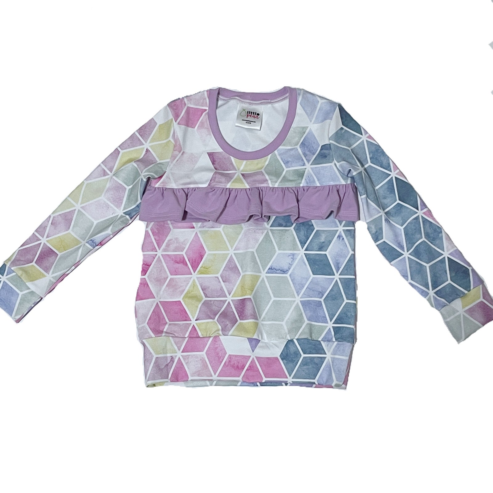 Surprise print ruffled Aubree