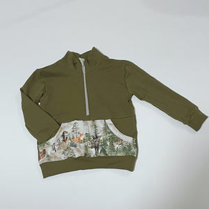 Surprise half zip