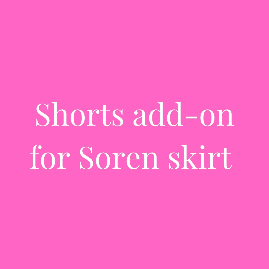 Shorts add on for pocket skirt